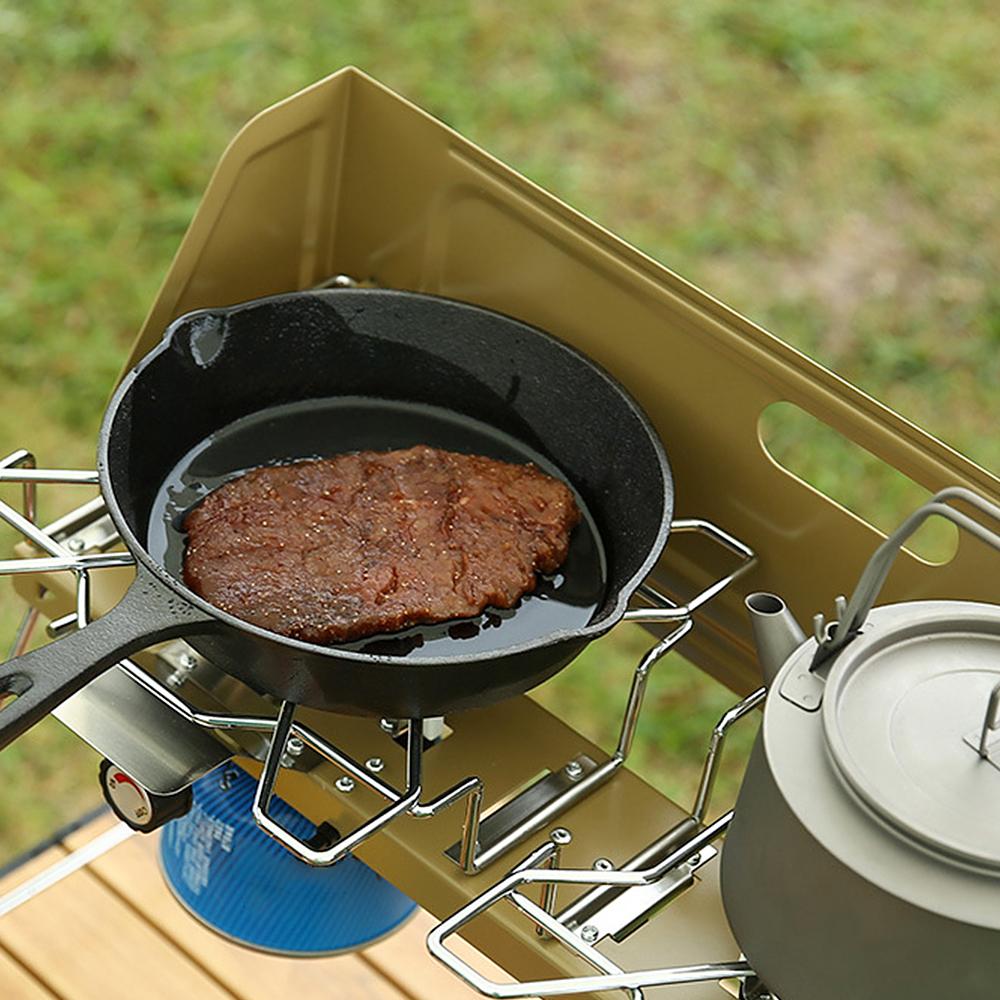 2000W High Power Camping Stove Outdoor Windproof Folding Camping Gas Stove with 2 Burners