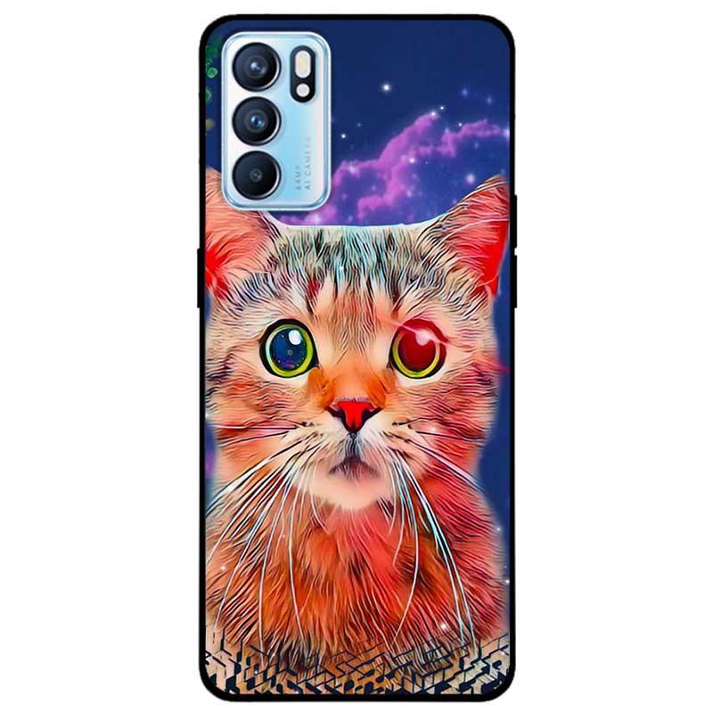 Ốp lưng dành cho Oppo Reno 6 - Oppo Reno 6Z - Mèo Nhiều Màu