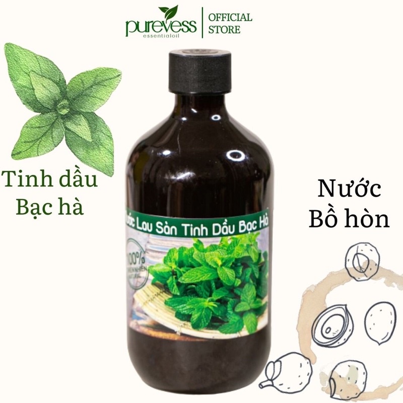 Nước lau sàn hữu cơ bồ hòn Purevess từ tinh dầu thiên nhiên giúp đuổi muỗi và côn trùng