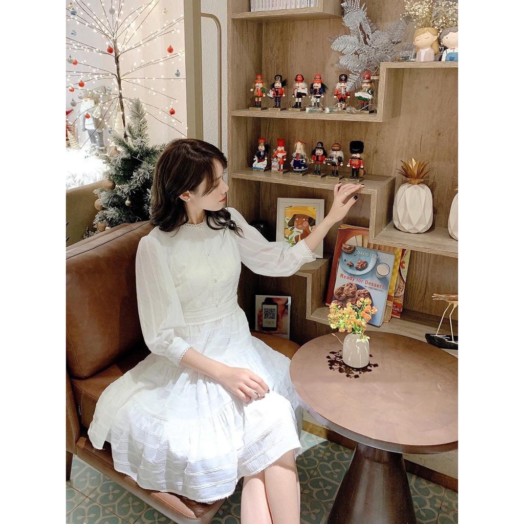 Đầm Dự Tiệc Babydoll Phối Ren