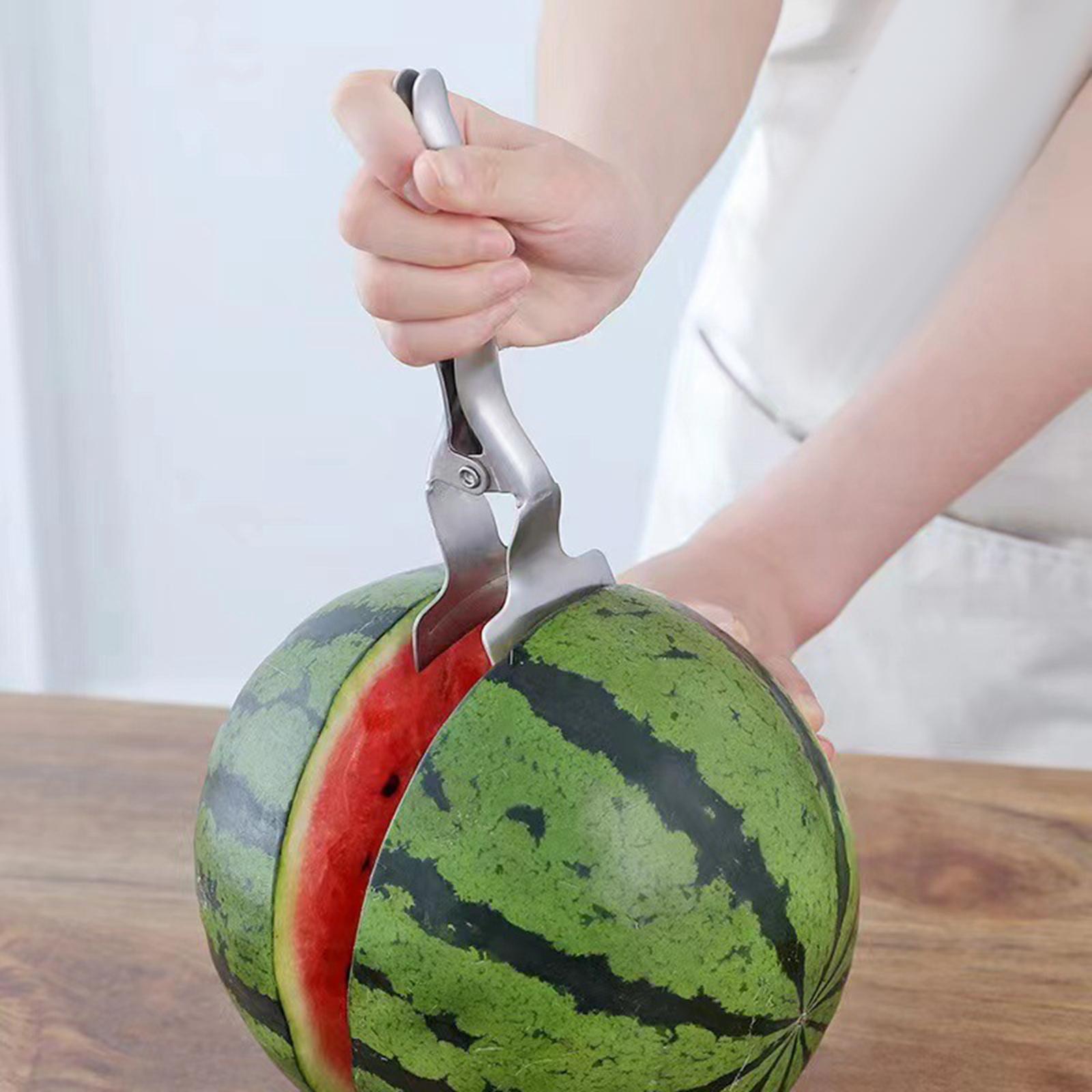 Stainless Steel Watermelon Opener Hygienic Cut in Half Gadgets