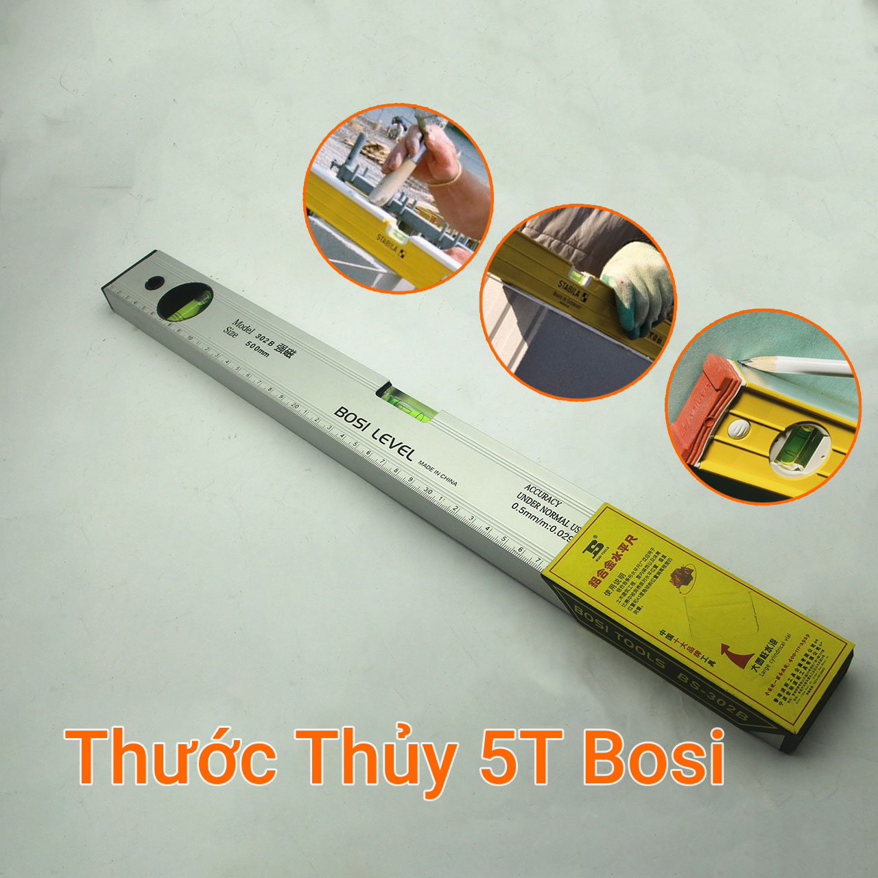 Thước thủy nivo có từ 50cm Bosi