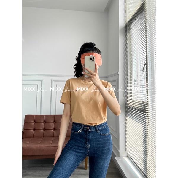Áo Thun Nữ thêu chất cotton mát mịn phom suông vừa trẻ trung