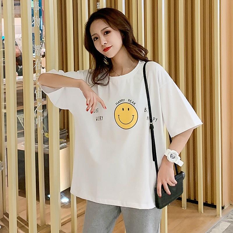 Áo Thun Tay Lỡ Nam Nữ Freesize Form Rộng 40-70kg