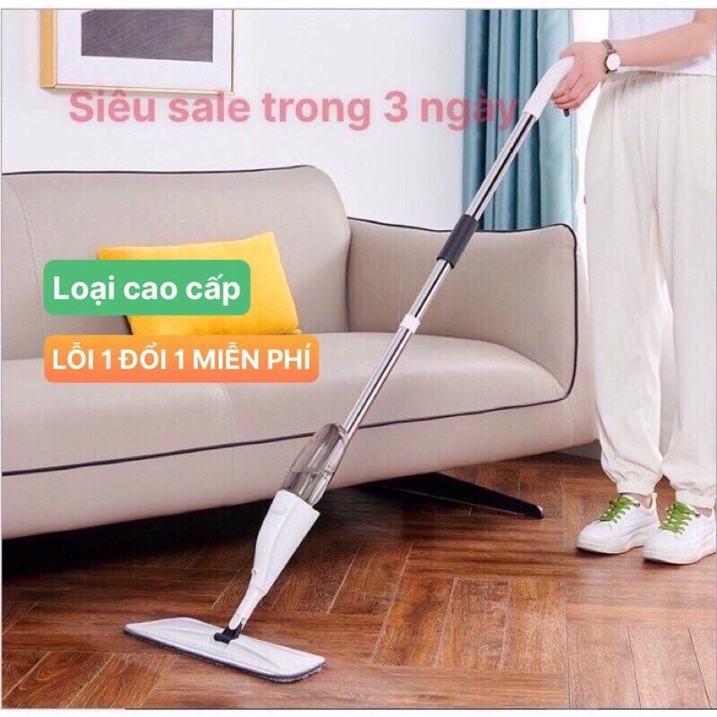 Cây lau nhà phun sương thông minh, đa năng  tiện lợi xoay 360 độ, bộ cây lau nhà thông minh, tháo lắp tiện lợi