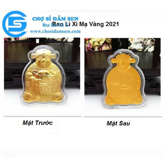 (Tết 2022) Bao lì xì hình con Hổ, Cọp mạ vàng, Bao lì xì Thần Tài quà tặng phong thủy, Tết Nhâm Dần