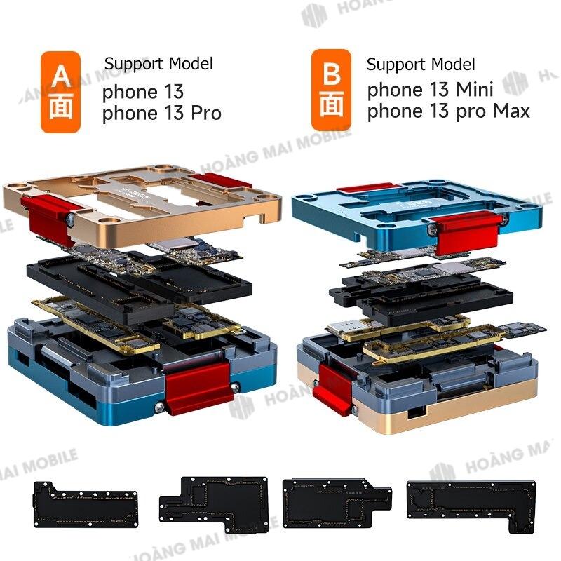 Hình ảnh Đế test main cho iPhone 13 mini/13/13 Pro/13 Pro Max (4 in 1) XINZHIZAO