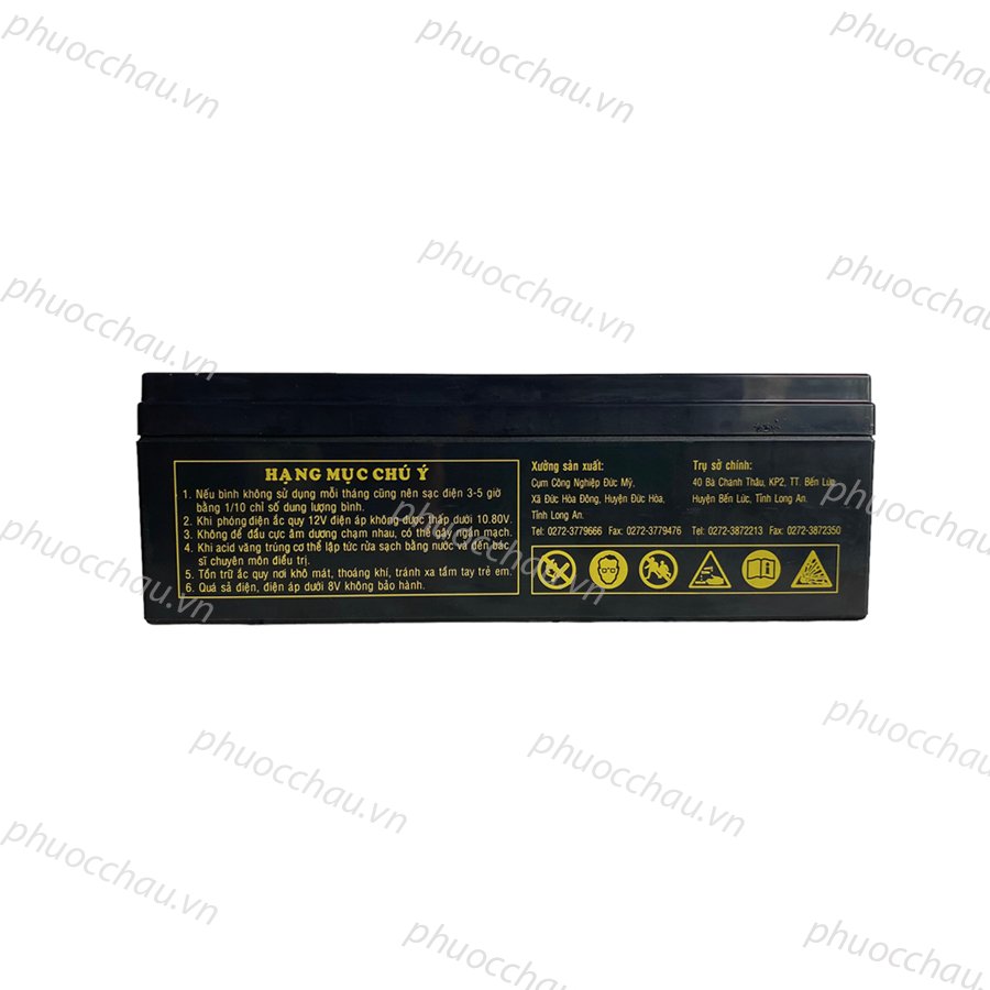 Ắc Quy LONG WP2.3-12  12V 2.3AH Chính Hãng Dùng Cho Lưu Điện Cửa Cuốn, Cân Điện Tử, UPS,...