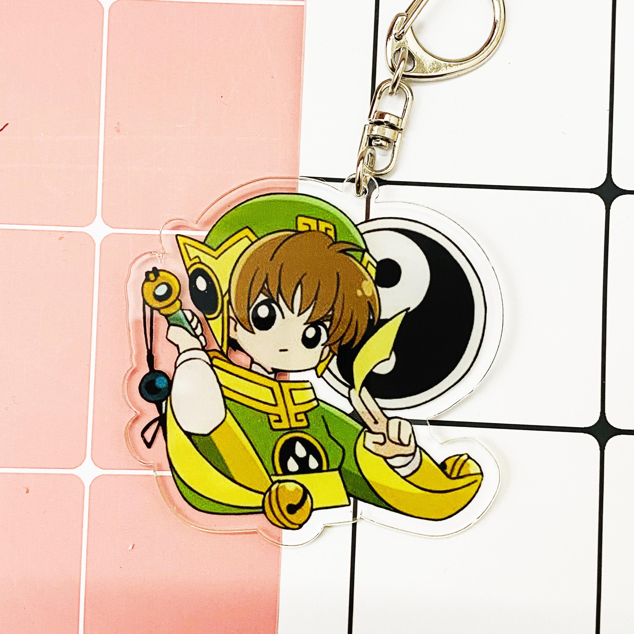 ( Mica trong acrylic ) Móc khóa Cardcaptor Sakura Thủ lĩnh thẻ bài ver1 anime chibi