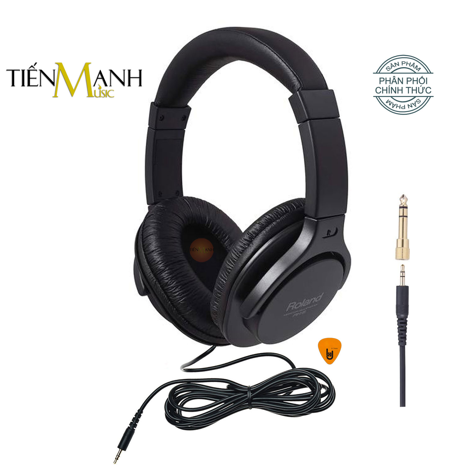 [Chính Hãng] Tai Nghe Phòng Thu Roland RH5 - Cho Nhạc Cụ, Đàn Piano, Organ, Trống, Amply Headphones Closed Back RH-5 Hàng Chính Hãng - Kèm Móng Gẩy DreamMaker