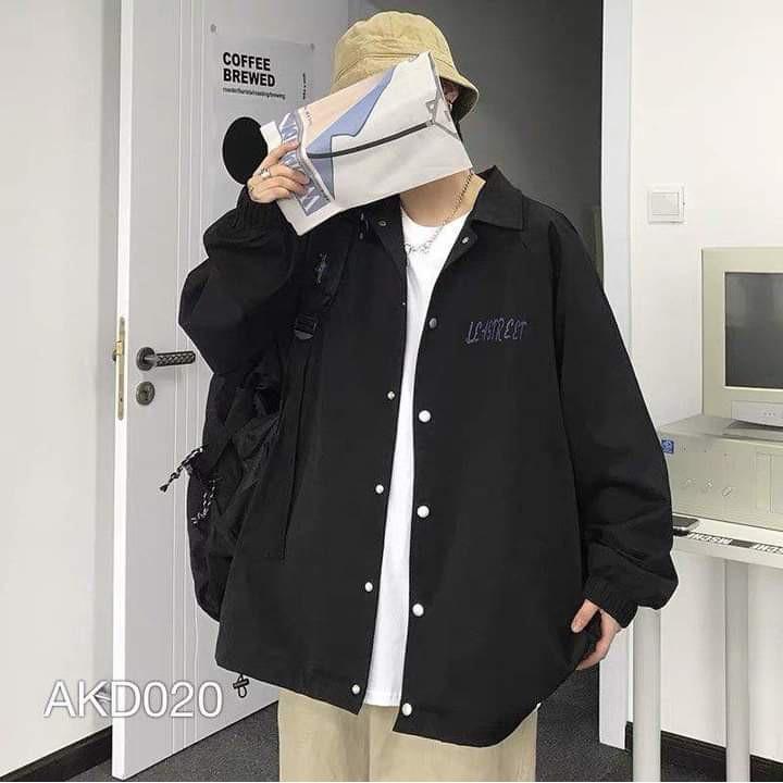 Áo khoác dù cardigan unisex form rộng nam nữ