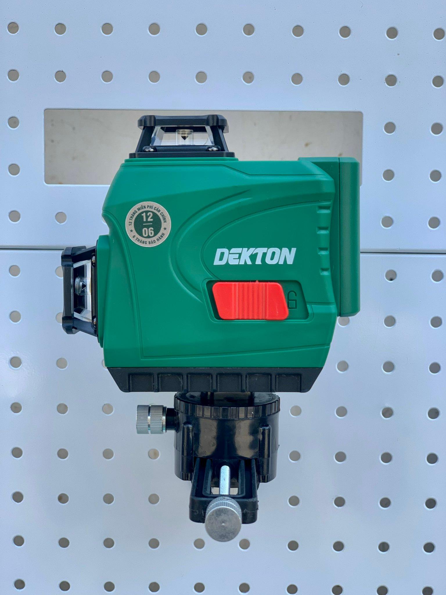 MÁY CÂN BẰNG LASER 12 TIA XANH 3D (REMOTE - 2 PIN 3.6AH) DK-LS1201 DEKTON - HÀNG CHÍNH HÃNG