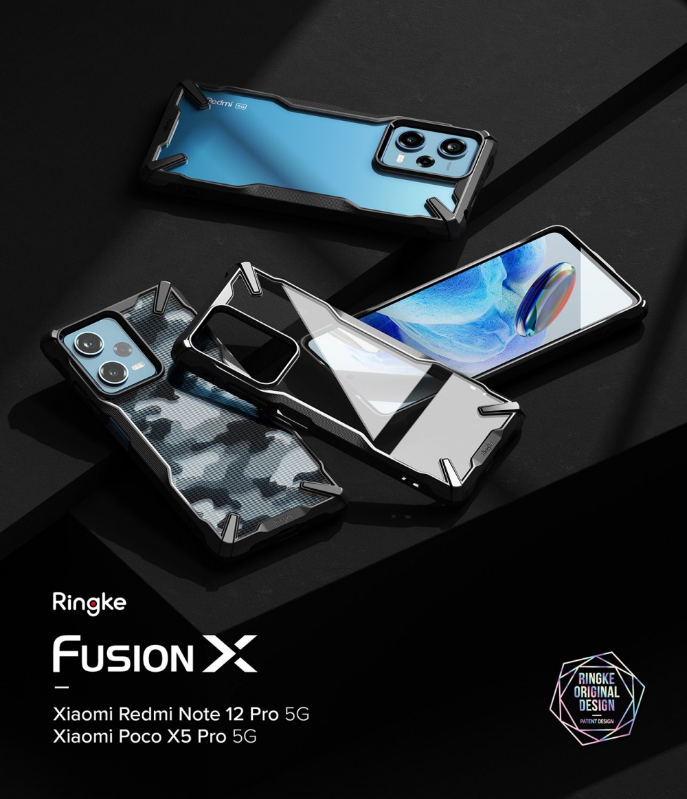 Ốp lưng dành cho Xiaomi Redmi Note 12 Pro / Poco X5 Pro RINGKE Fusion X - Hàng Chính Hãng