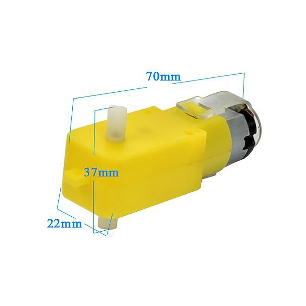 50 Pieces DC Geared Motor, 3-6V TT Gear Motor, Motor Support/Bracket for DIY Robot Smart Car Robot Tool Chassis