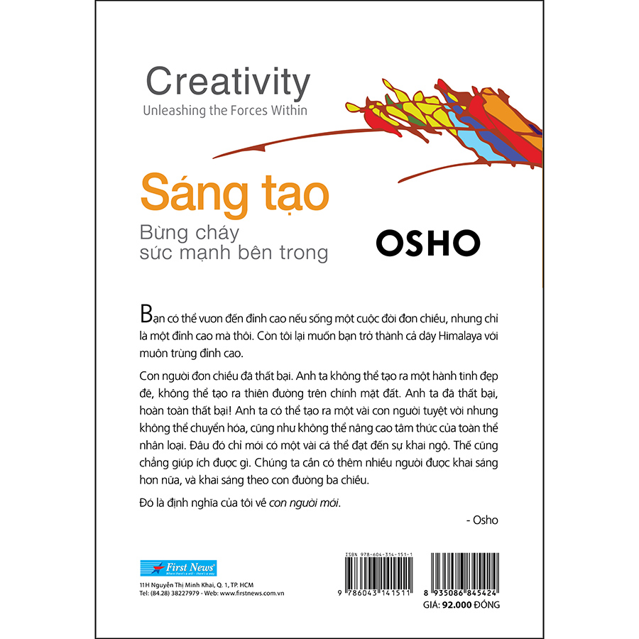 OSHO - Sáng Tạo Bừng Cháy Sức Mạnh Bên Trong (Tái Bản)