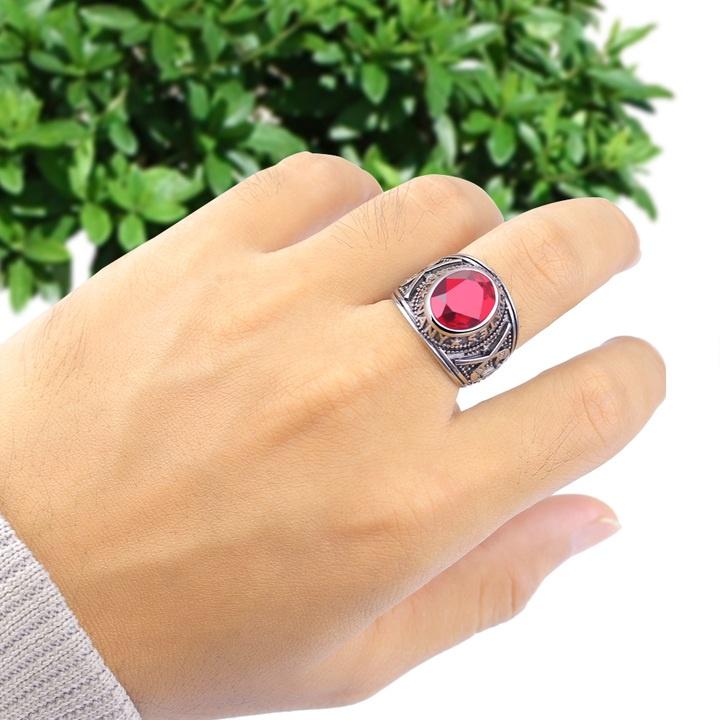 Nhẫn Nam Inox Màu Trắng Cá Tính Không Đen- QCNN16