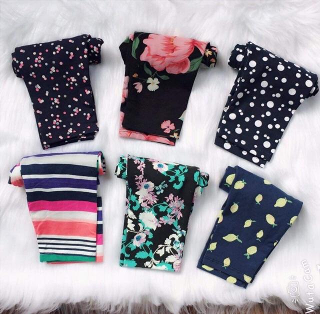Set 10 quần leggings cho bé gái sz1-5 ~ 7-18kg