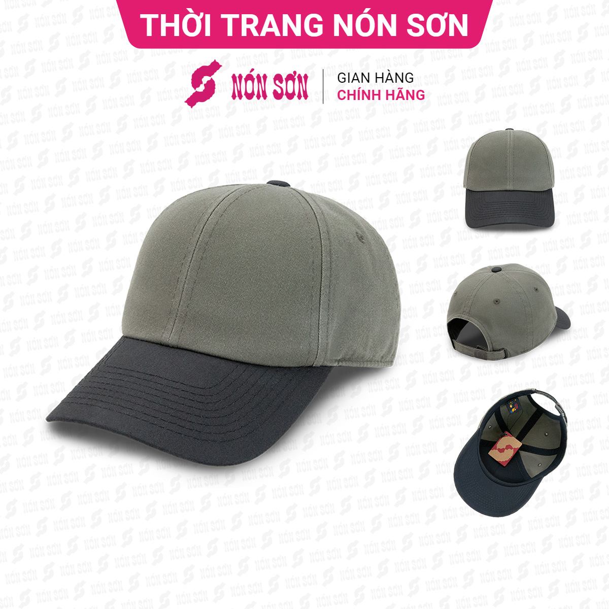 ƯU ĐÃI - Mũ kết lưỡi trai nam nữ thời trang NÓN SƠN MC024A-XM2P