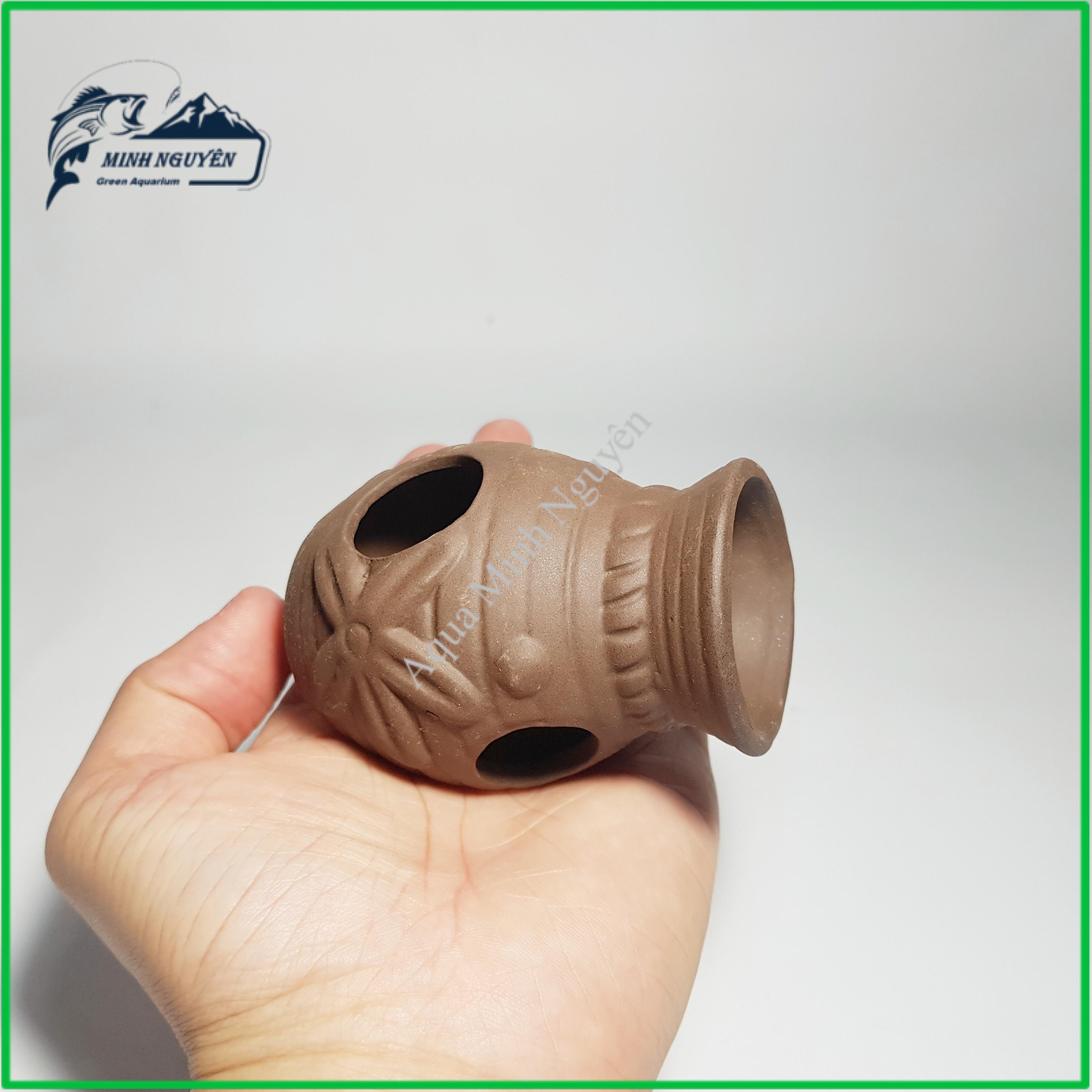 Hang Tép Bình Gốm Cổ - Đồ chơi tép Hang Tép bằng gốm trang trí bể tép cảnh cá cảnh thủy sinh cao cấp