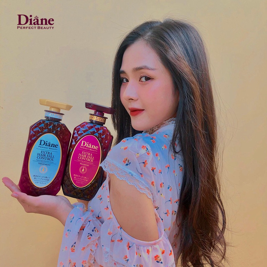 DẦU GỘI MOIST DIANE EXTRA HAIR FALL CONTROl Kiểm soát tóc rụng và Phục hồi 450ml