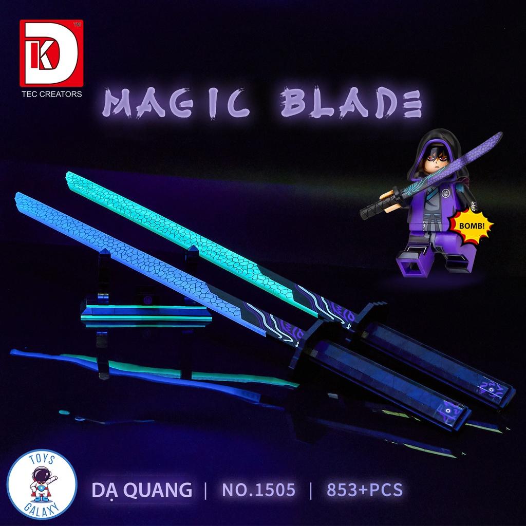 Đồ Chơi Lắp Ráp Kiểu Mô Hình Thanh Dạ Quang Phát Sáng Magic Blade Trong Scissor Seven DK1505