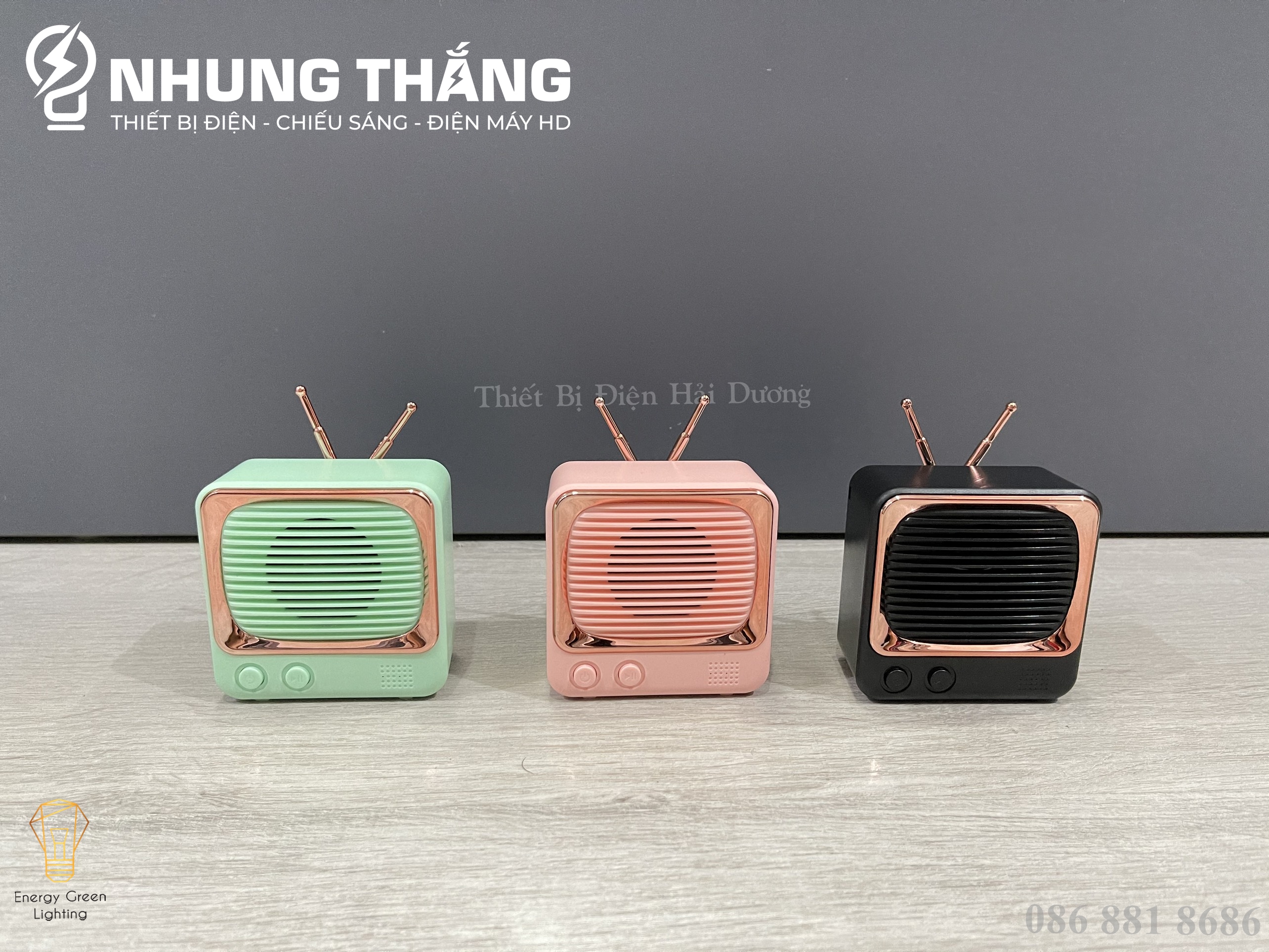 Loa Blutooth Mini DW02 - Phong Cách Retro - 4 Màu Thanh Lịch - Công Nghệ Bluetooth 5.0 Kết Nối Nhanh - Âm Thanh Cực Đỉnh - Tích Hợp Đài FM