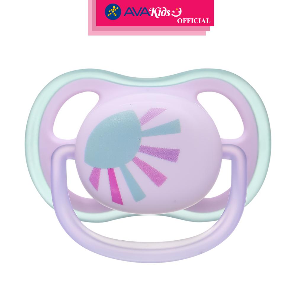Ti ngậm Philips Avent thông khí SCF086/04 (0 - 6 tháng) - Hình mặt trời - Hàng Chính Hãng