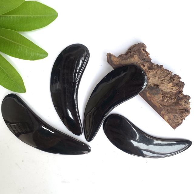 Dụng cụ cạo gió - thẻ điện chẩn bằng sừng Massage toàn thân giúp lưu thông khí huyết