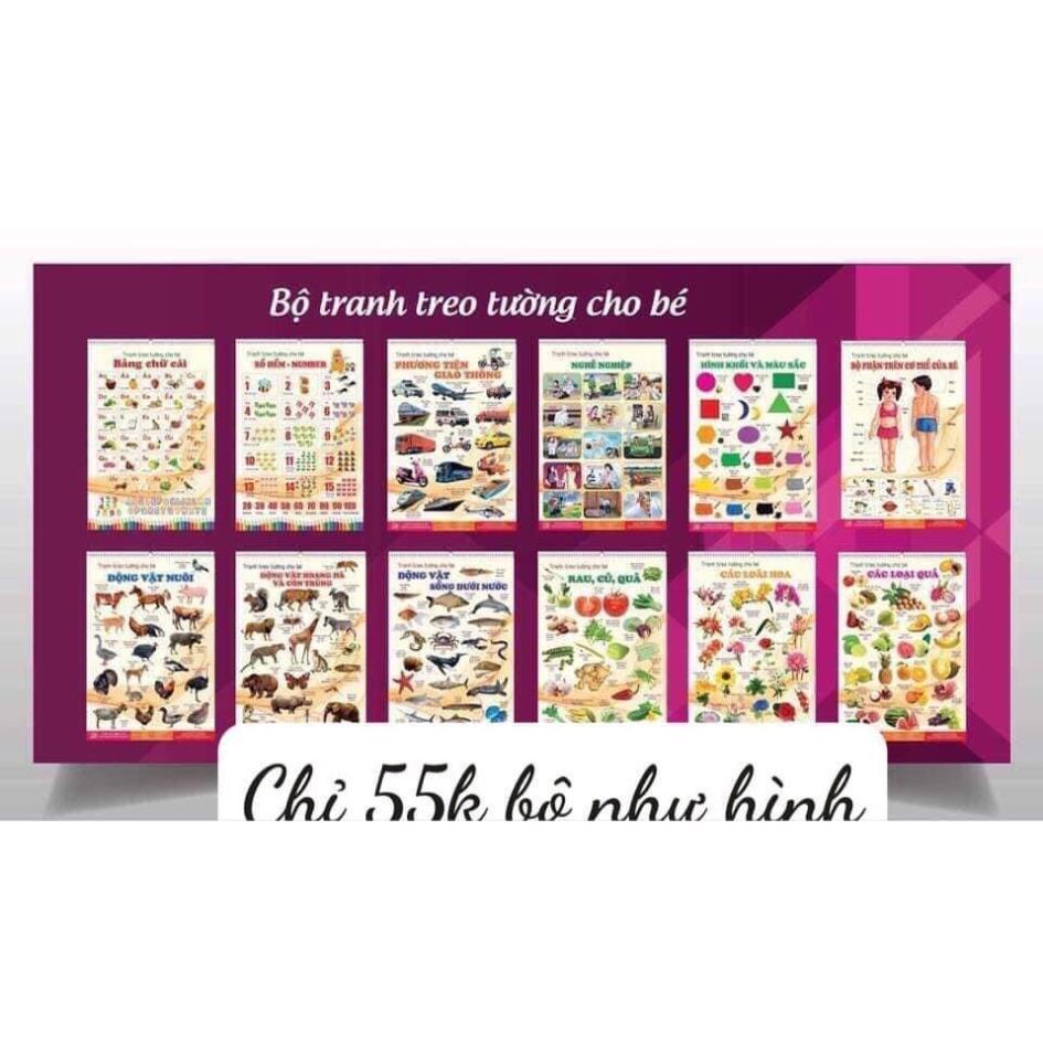 Bộ Tranh Treo Tường Về Thế Giới Xung Quanh 14 Chủ Đề