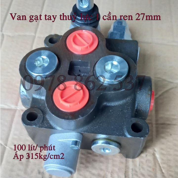 Van gạt tay thuỷ lực 1 cần ren 27mm