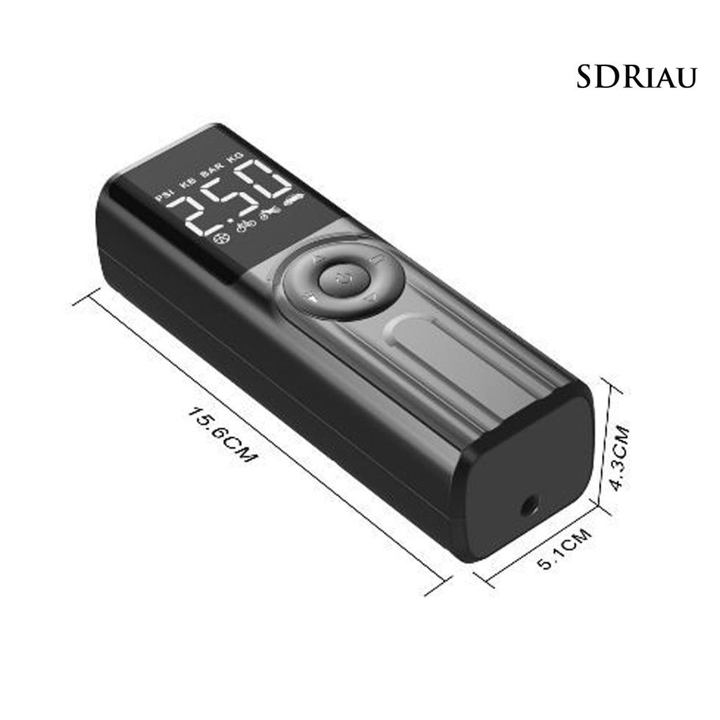 Máy Bơm Lốp Xe Hơi Burzahom Ig06 Mini Bằng Abs Không Dây Gọn Nhẹ Có Thể Sạc Lại