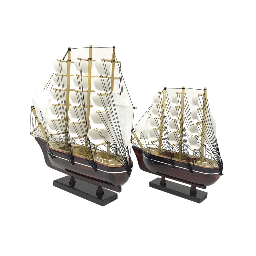 Combo Mô Hình Thuyền Gỗ Trang Trí LeBelem - Gỗ Tự Nhiên