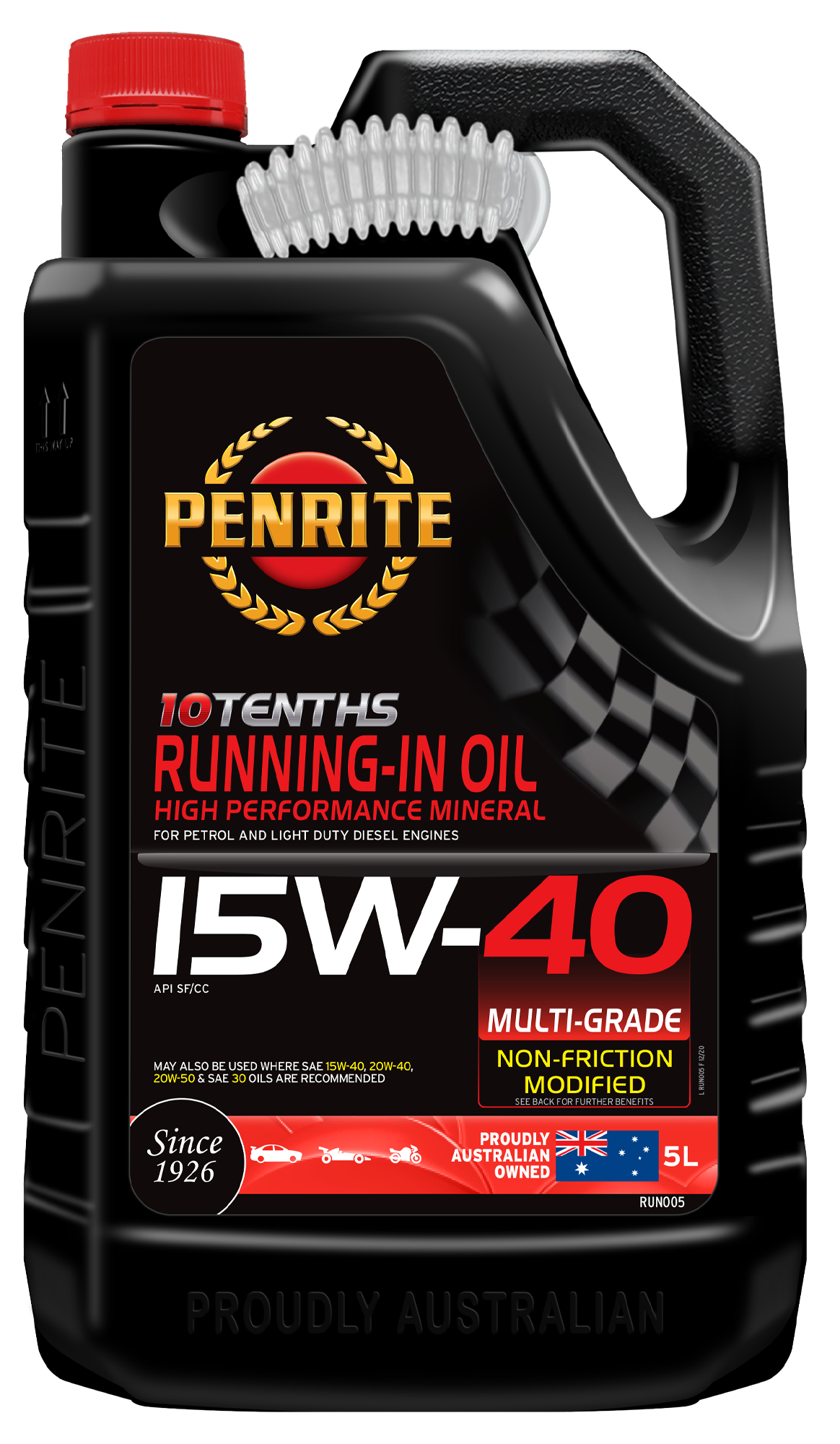 Dầu động cơ ô tô PENRITE 10 TENTHS RUNNING-IN OIL 15W40  5 Lít