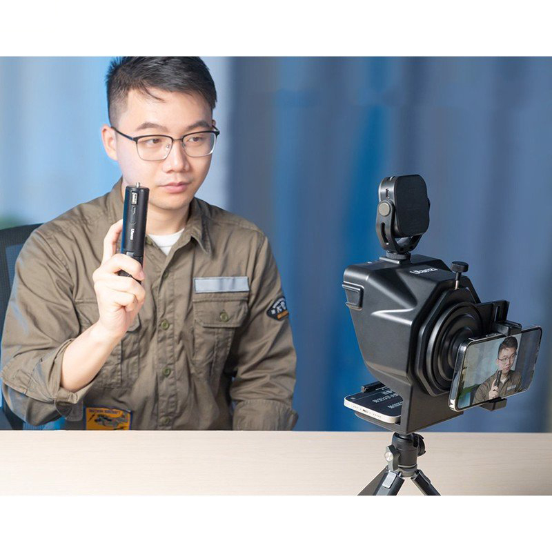 Ulanzi Teleprompter PT-16 - Máy Nhắc Chữ Mini Cho Vlogger, Nhà Báo, Người Thuyết Trình, Dùng Cho Smartphone, Tablet - Hàng Chính Hãng