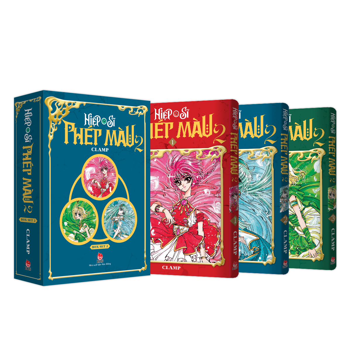 Boxset Hiệp Sĩ Phép Màu - Magic Knight Rayearth (Bộ 3 Cuốn) - Phần II - Tặng Kèm 01 Postcard Ivory