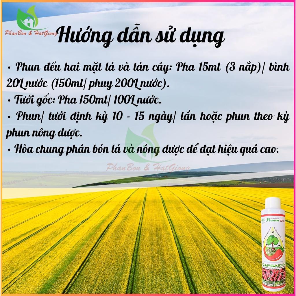 Neem Chili Chất Bám Dính Sinh Học 150ml - Điền Trang Trừ Bọ Trĩ - Shop Phân Bón và Hạt Giống