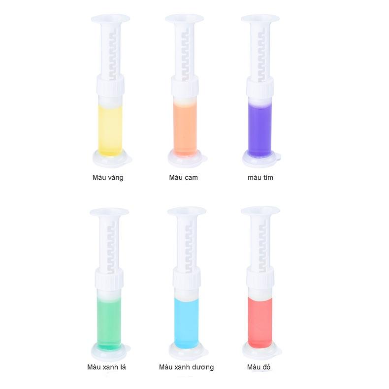 Gel khử mùi bồn cầu hương thơm hoa, thơm ngát mùi hoa, 1 cây bơm 14 hoa
