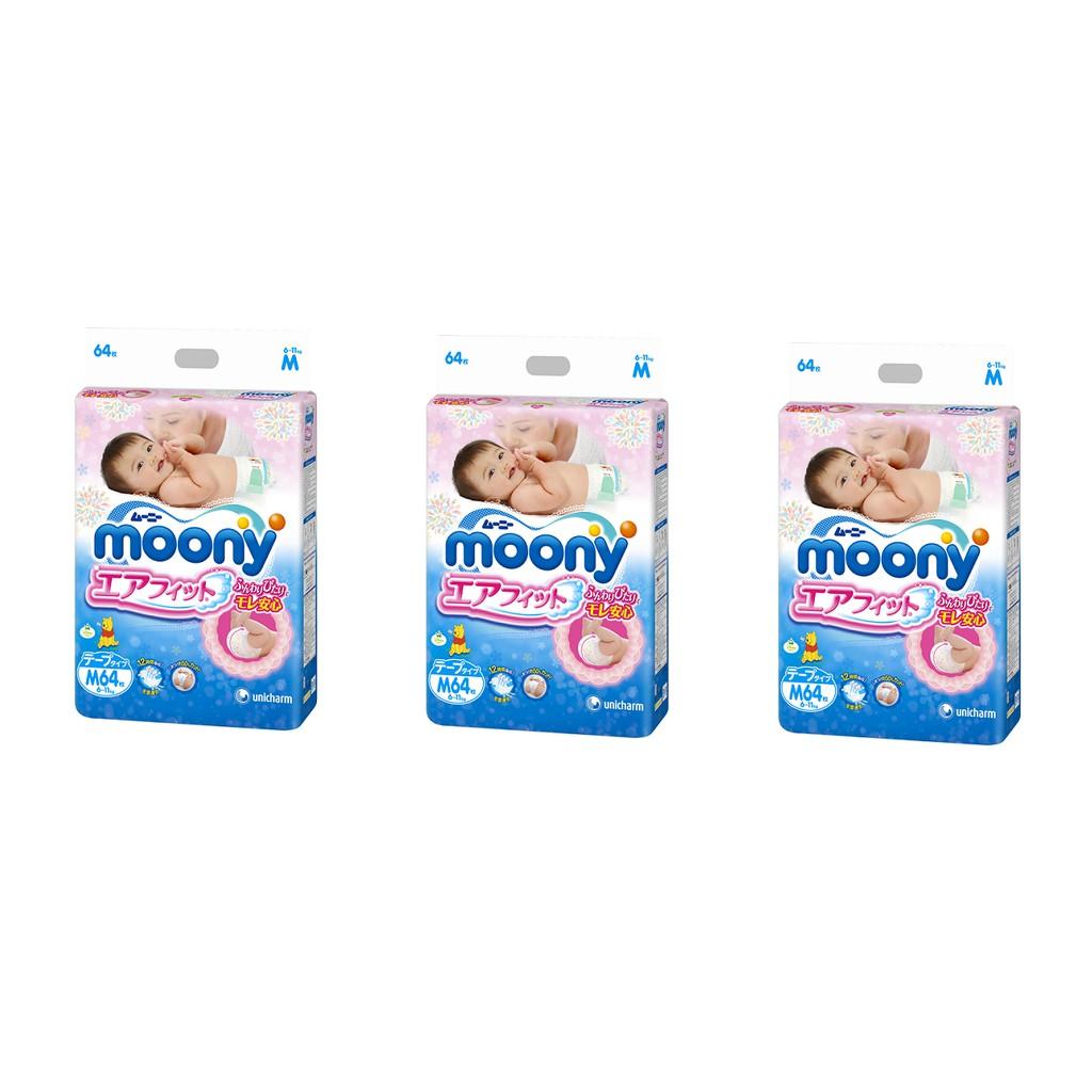 Tã - bỉm dán Moony M64 (6-11kg)