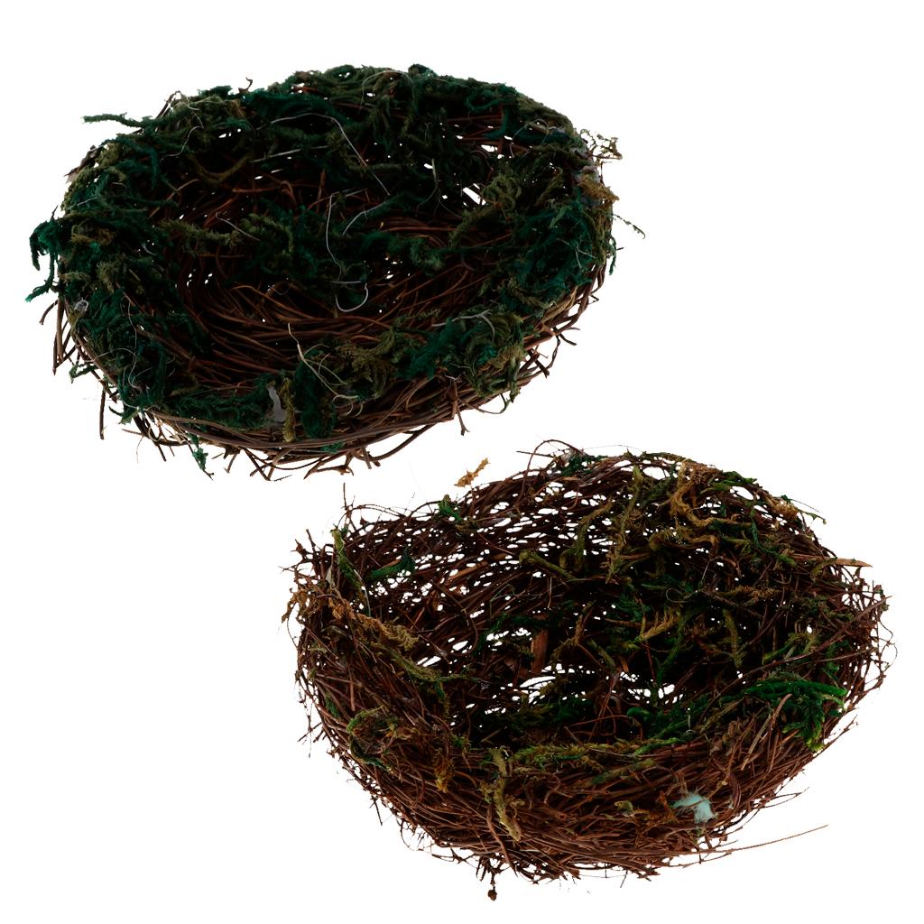 Bird Nest Handmade Vine Rattan Bed Nature for Parrots Cockatiel A:12cm