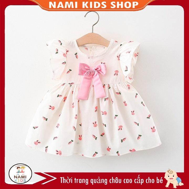 [2:H10] Váy bé gái cánh tiên họa tiết thỏ đáng yêu cho bé