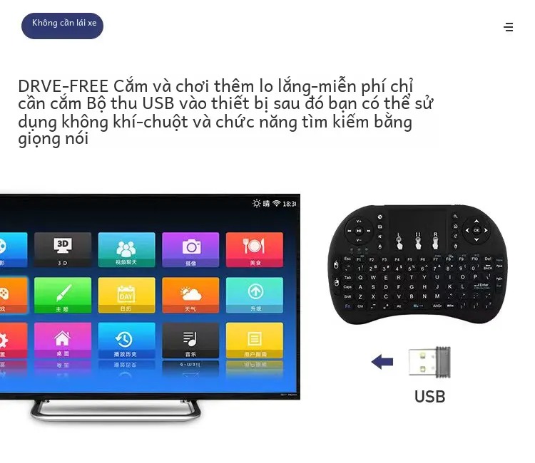 Bàn phím mini pin đa năng có touchpad Mini Keyboard Hàng nhập khẩu