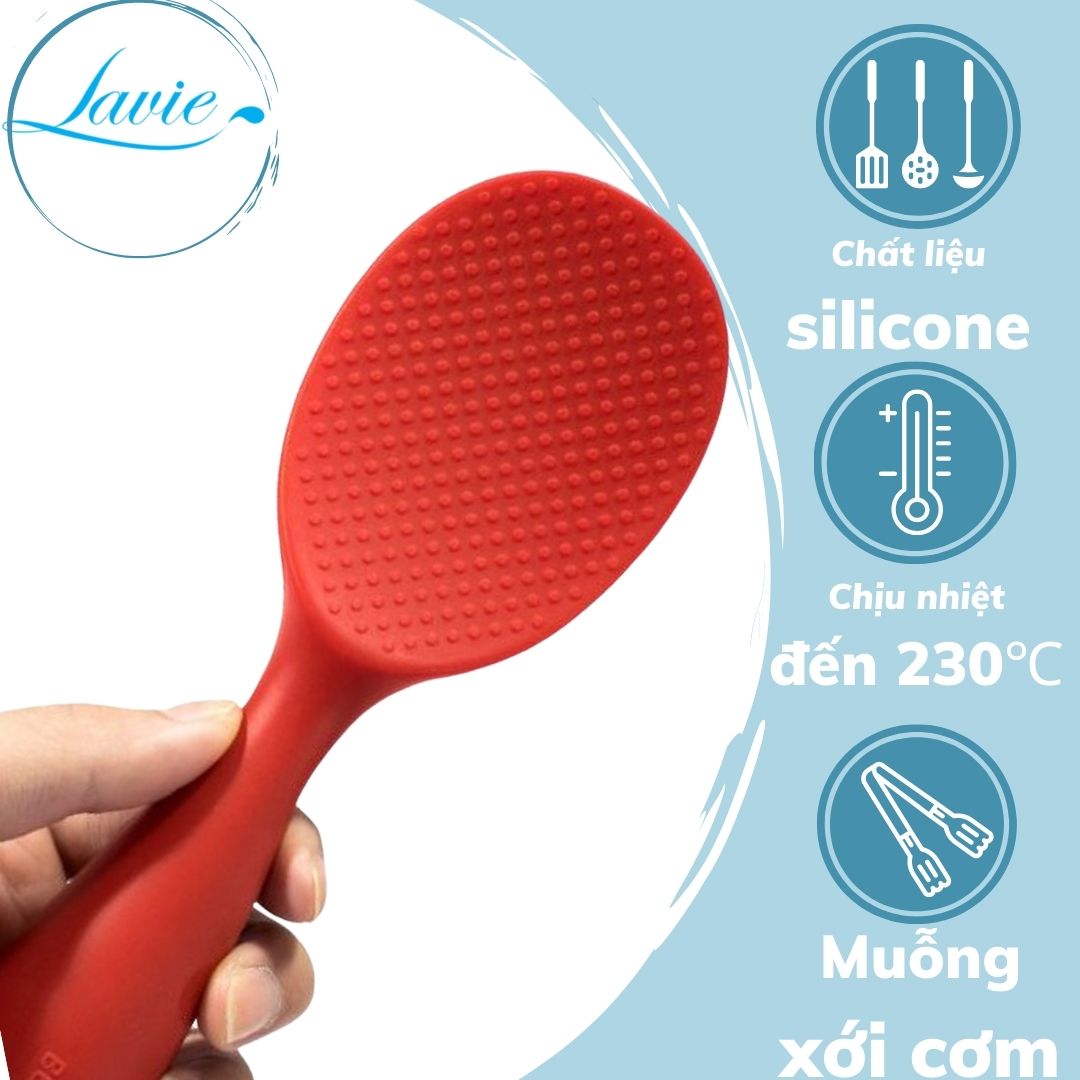 Muỗng Xới Cơm Bằng Silicon Cao Cấp