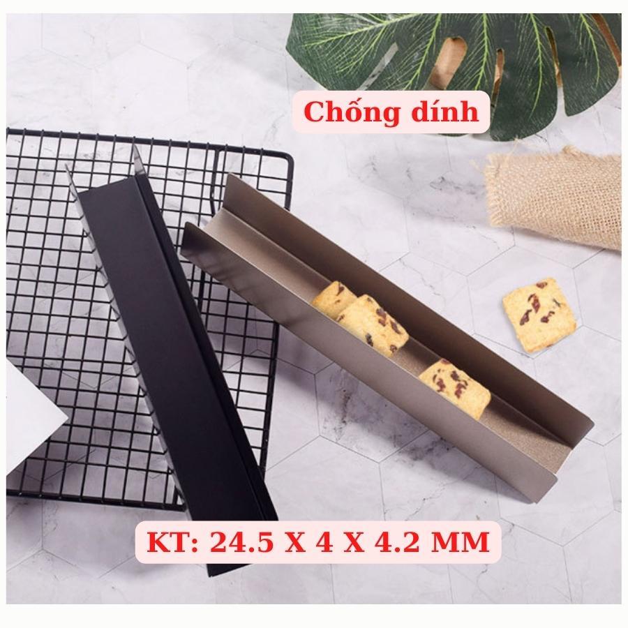 Khuôn Kẹo Chống Dính Làm Bánh Qui Kẹo Nougat Hình Chữ U 24,5cm - MOUNOUGAT-01