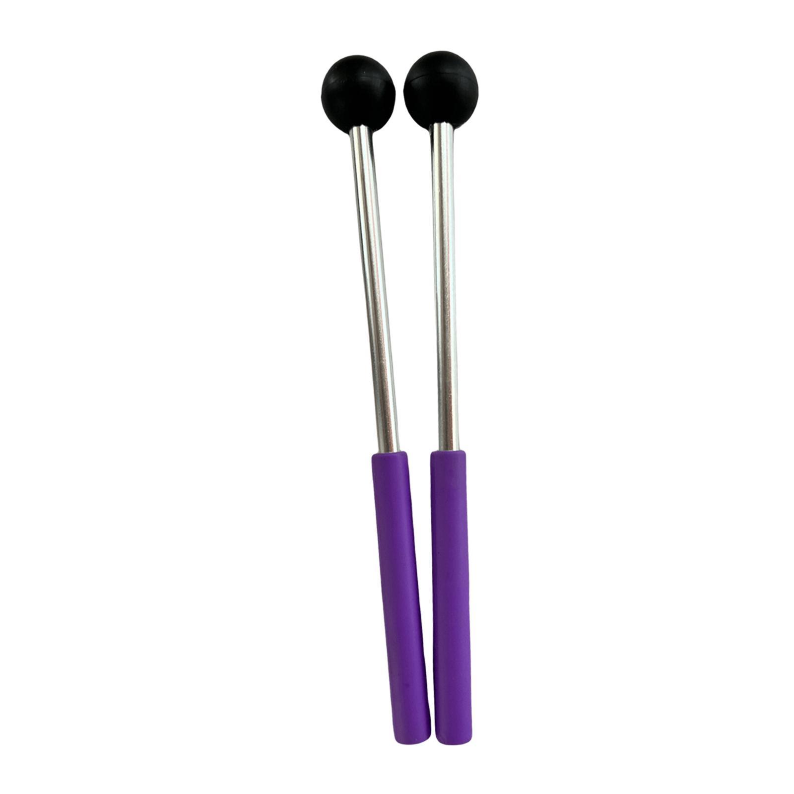 2Pcs Percussion Drumsticks 8.6" Aluminum Rod for Yoga Glockenspiel Xylophone
