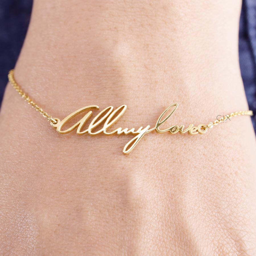 Lắc bạc nữ đẹp mạ vàng Allmylove Gix Jewel LT04