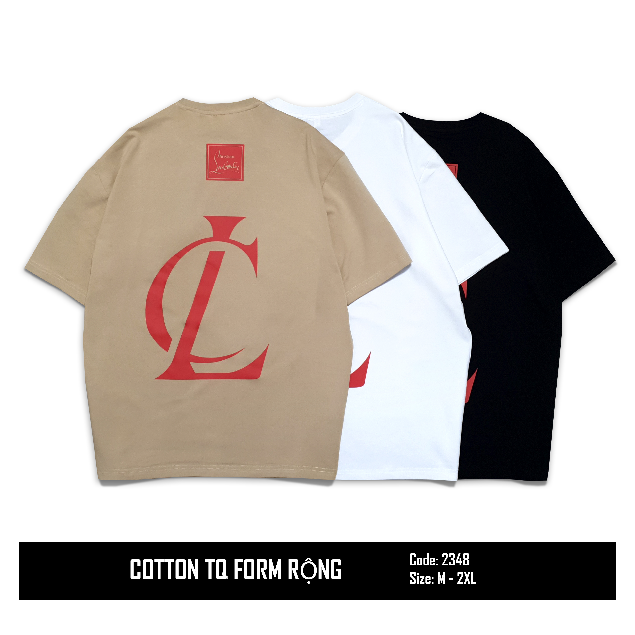 2348 - Áo thun form rộng unisex, thun cotton thoáng mát đứng form cực dễ mặc, hàng Xưởng Vinh Thiện Phát, sỉ từ 10 cái giá tốt
