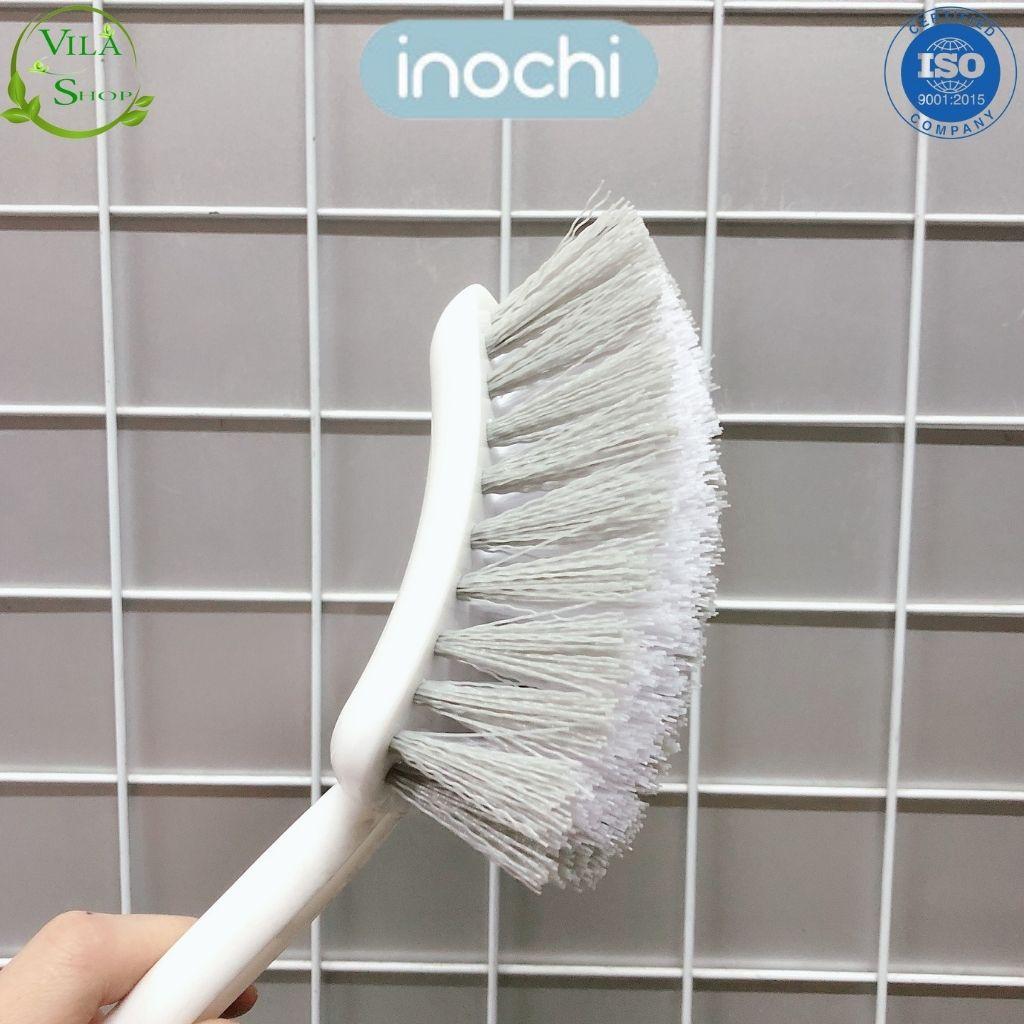 Chổi Cọ Toilet, Chổi Cọ Nhà Tắm Nhà Vệ Sinh ĐẦU CONG Kirei Inochi, Cán Cầm Dài Chắc Chắn