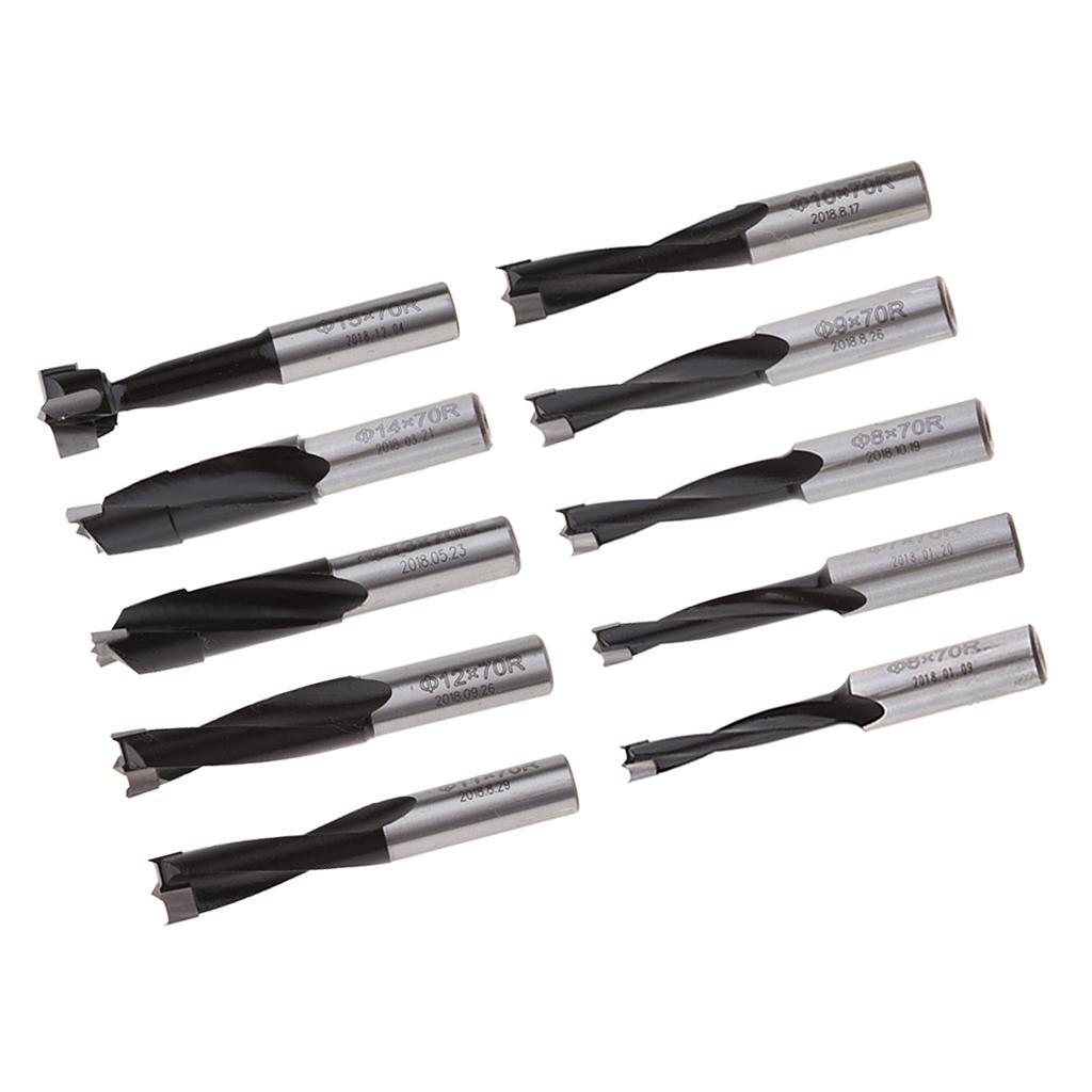 4 Pieces 70mm Carbide Brad Point Boring Bits Right Hand Woodworking