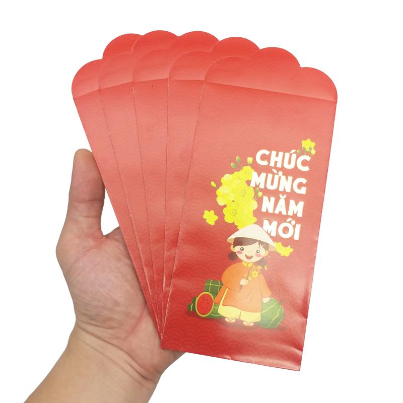 Bộ 5 Bao Lì Xì Tết - FAHASA 03 - Chúc Mừng Năm Mới