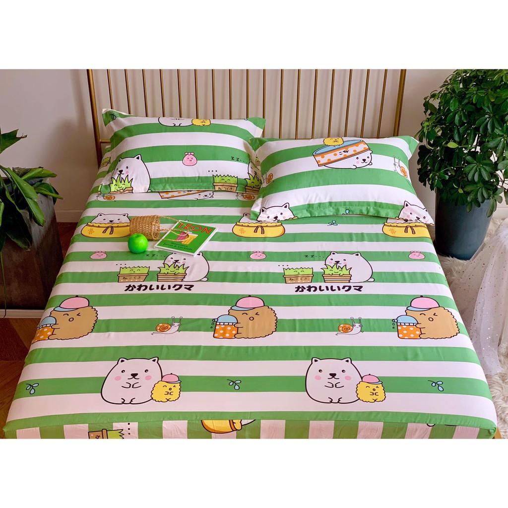 Ga gối cotton mẫu kẻ hàn quốc đủ size